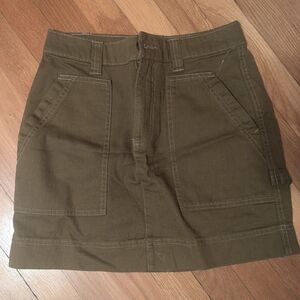 Old Navy Olive Mini Skirt